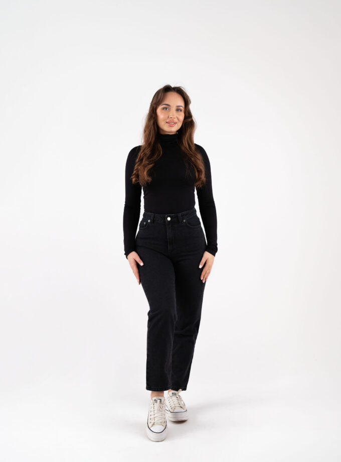 jeansy wąskie w talii