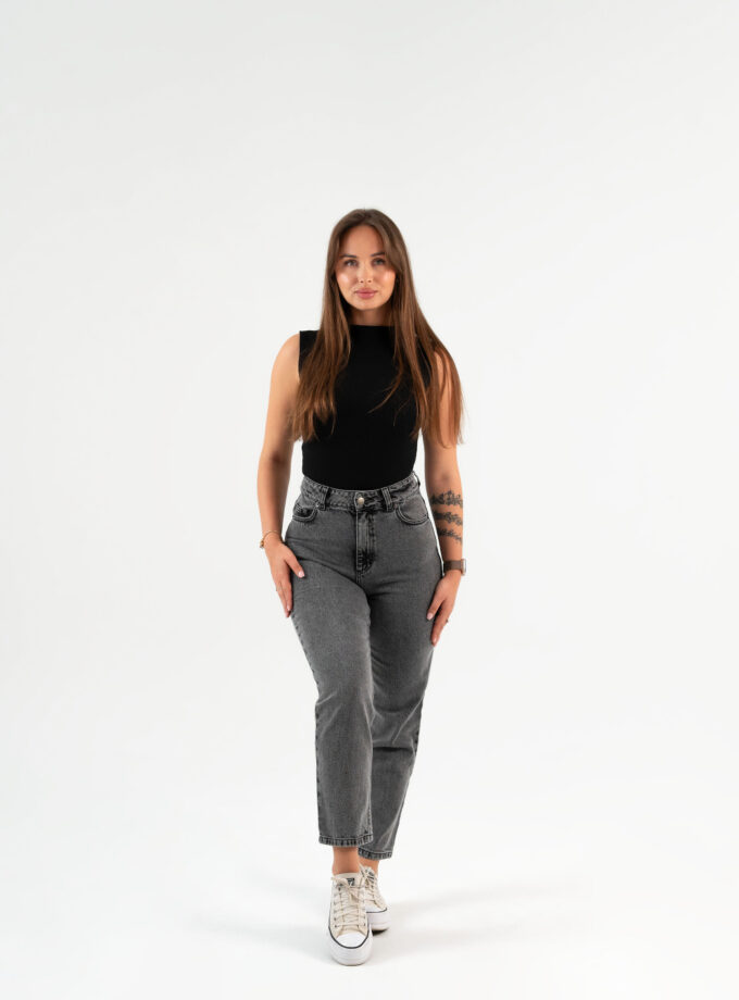 jeansy wąskie w talii