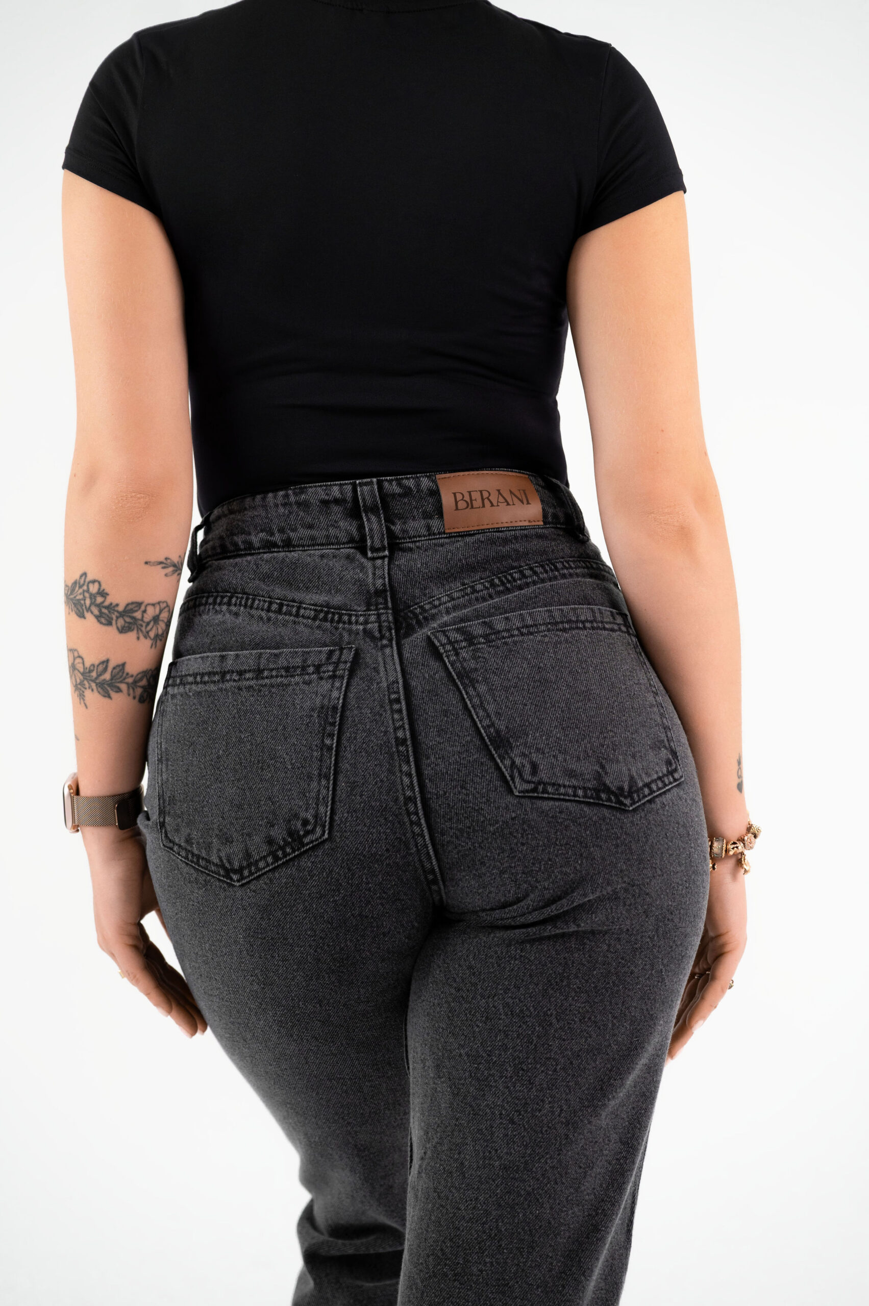 jeansy wąskie w talii