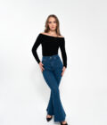 flare jeans navy blue