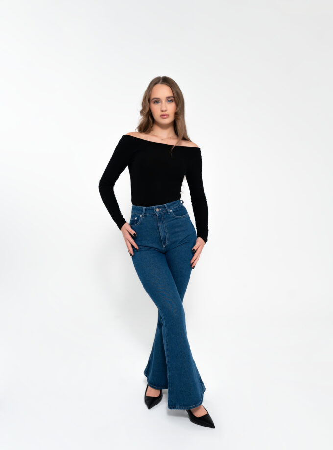 flare jeans navy blue