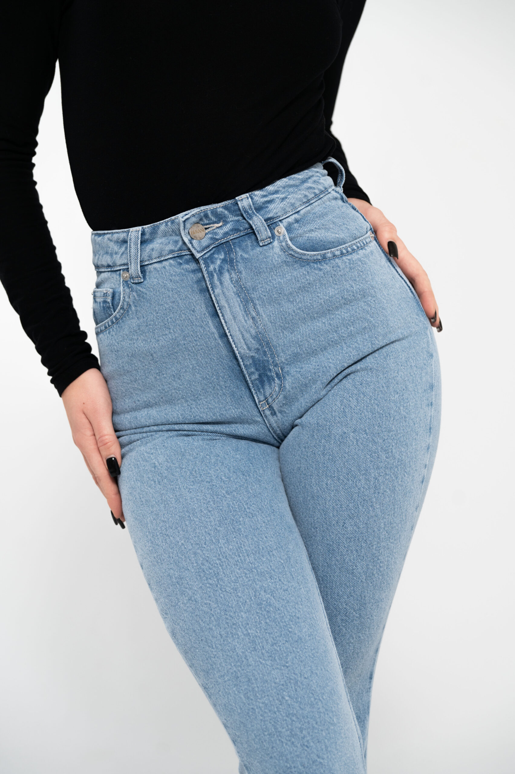 flare jeans blue - obrazek 6