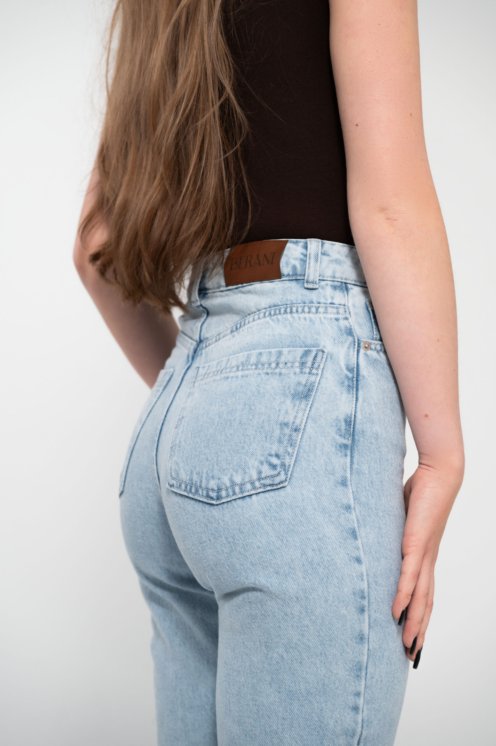 flare jeans light blue - obrazek 7