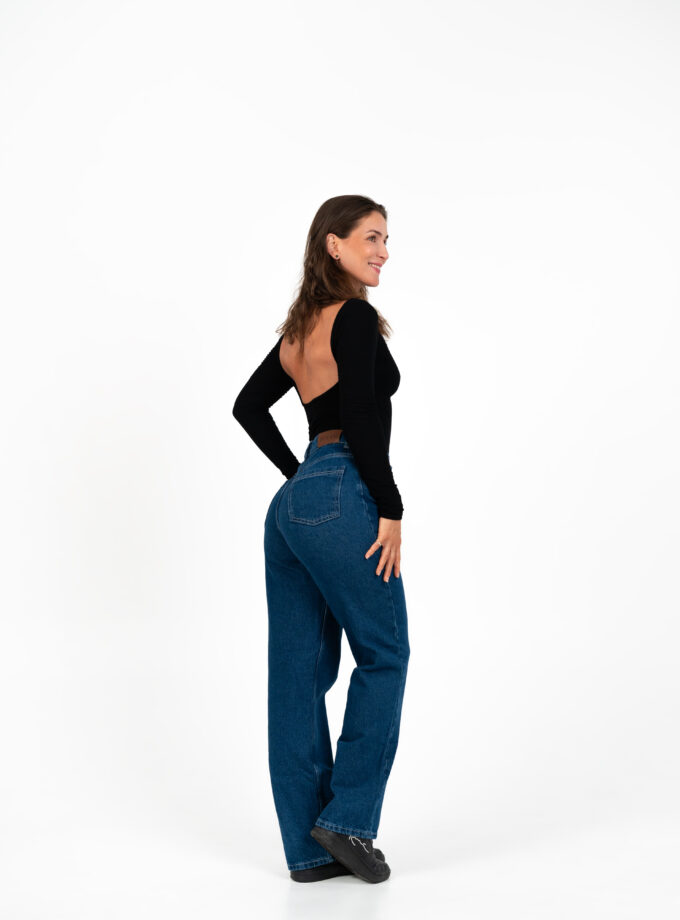 straight jeans navy blue