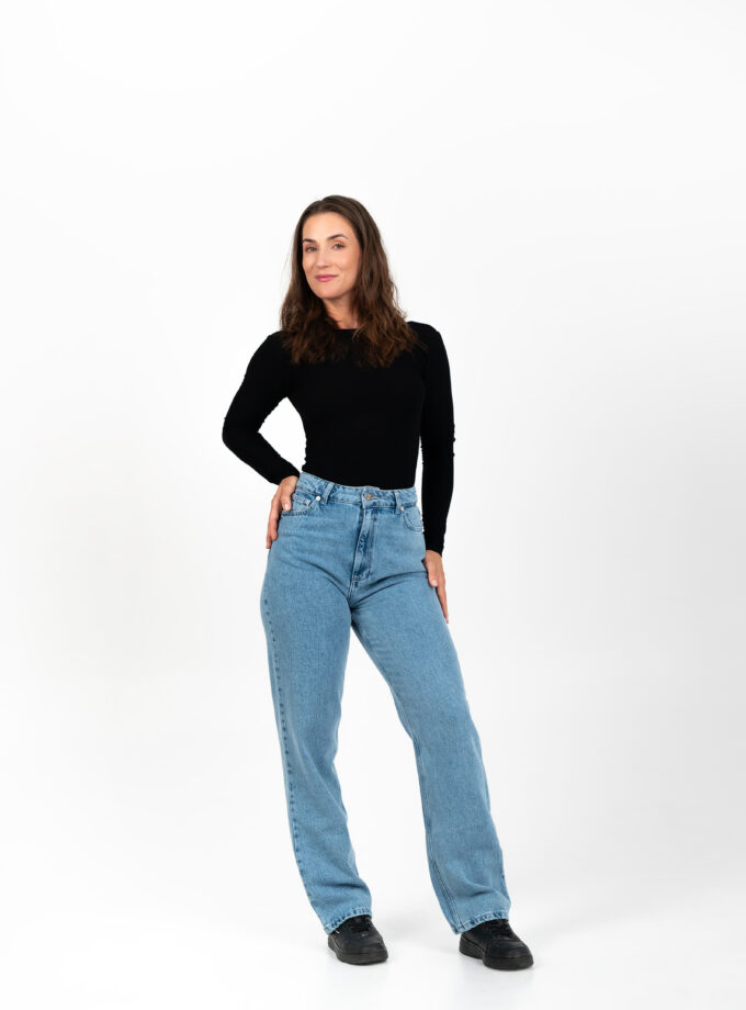 straight jeans blue