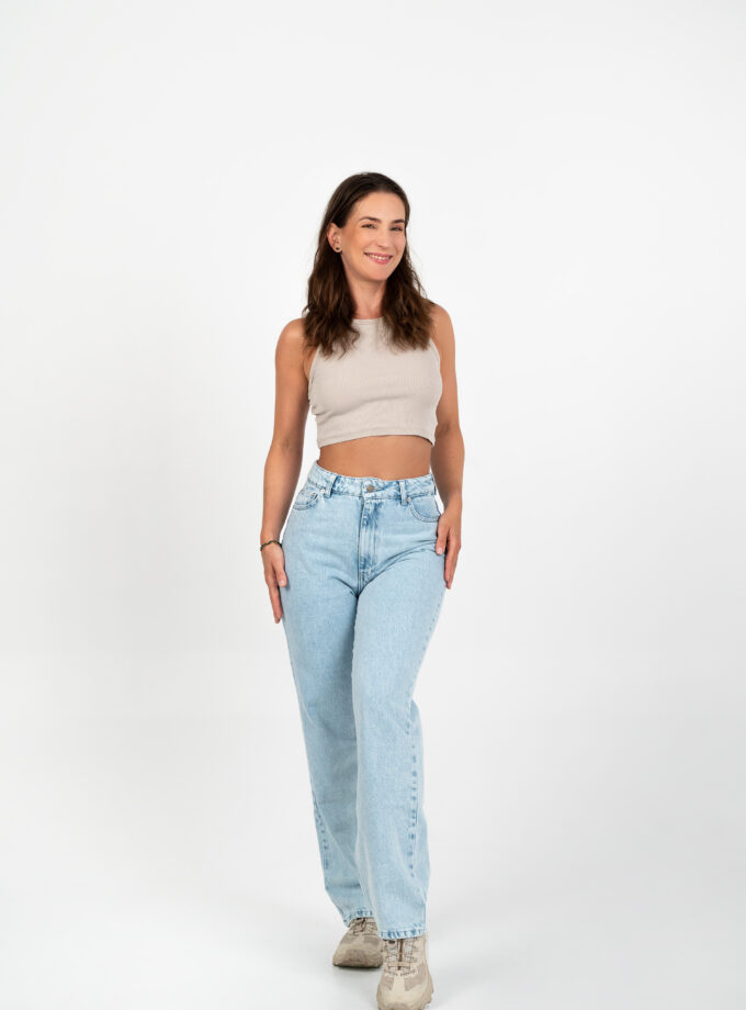 straight jeans light blue