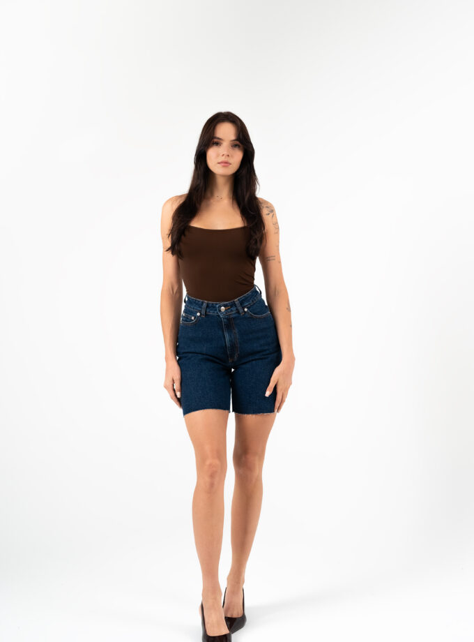 Relaxed Denim Shorts Deep Indigo