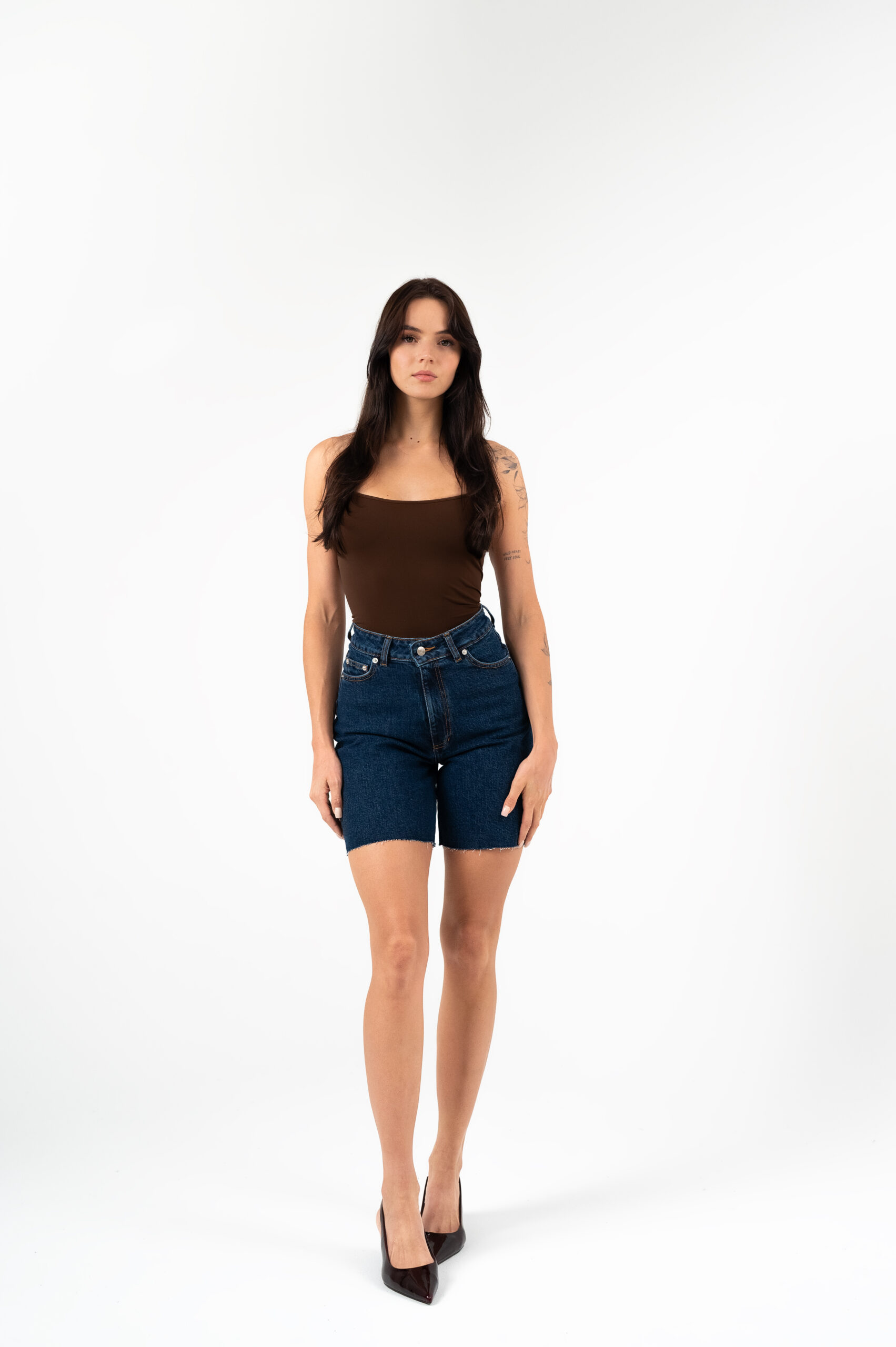 Relaxed Denim Shorts Deep Indigo