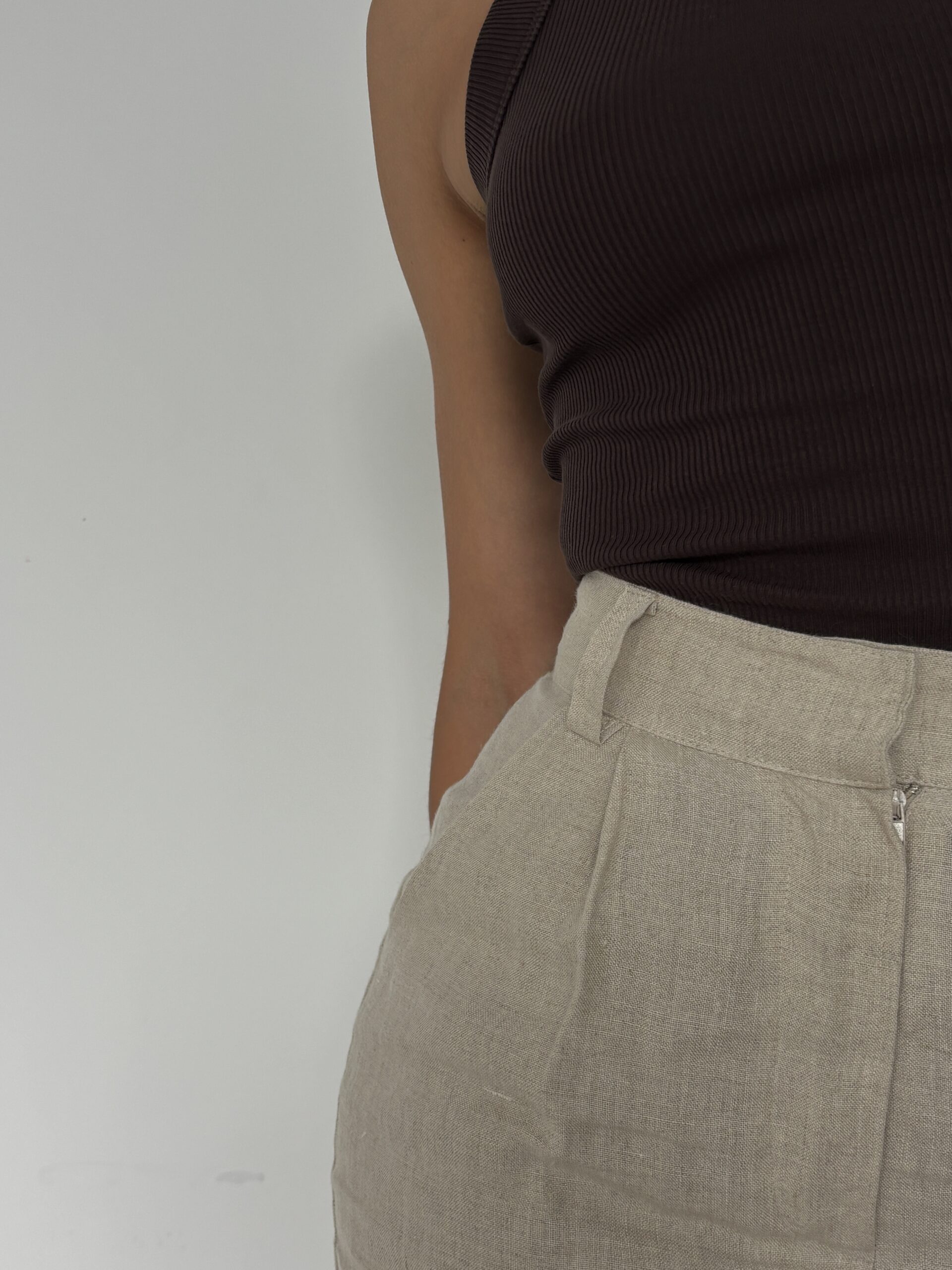 linen wide leg natural - obrazek 10